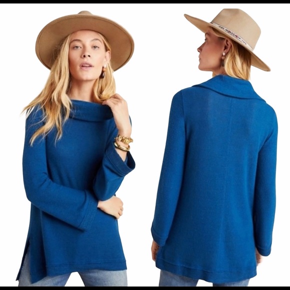 Maeve Sweaters - Maeve Anthro Risa Hacci Cozy Cowl Neck Tunic